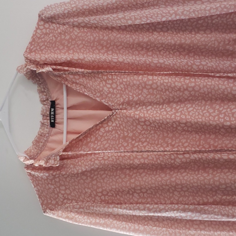 Pink print dress